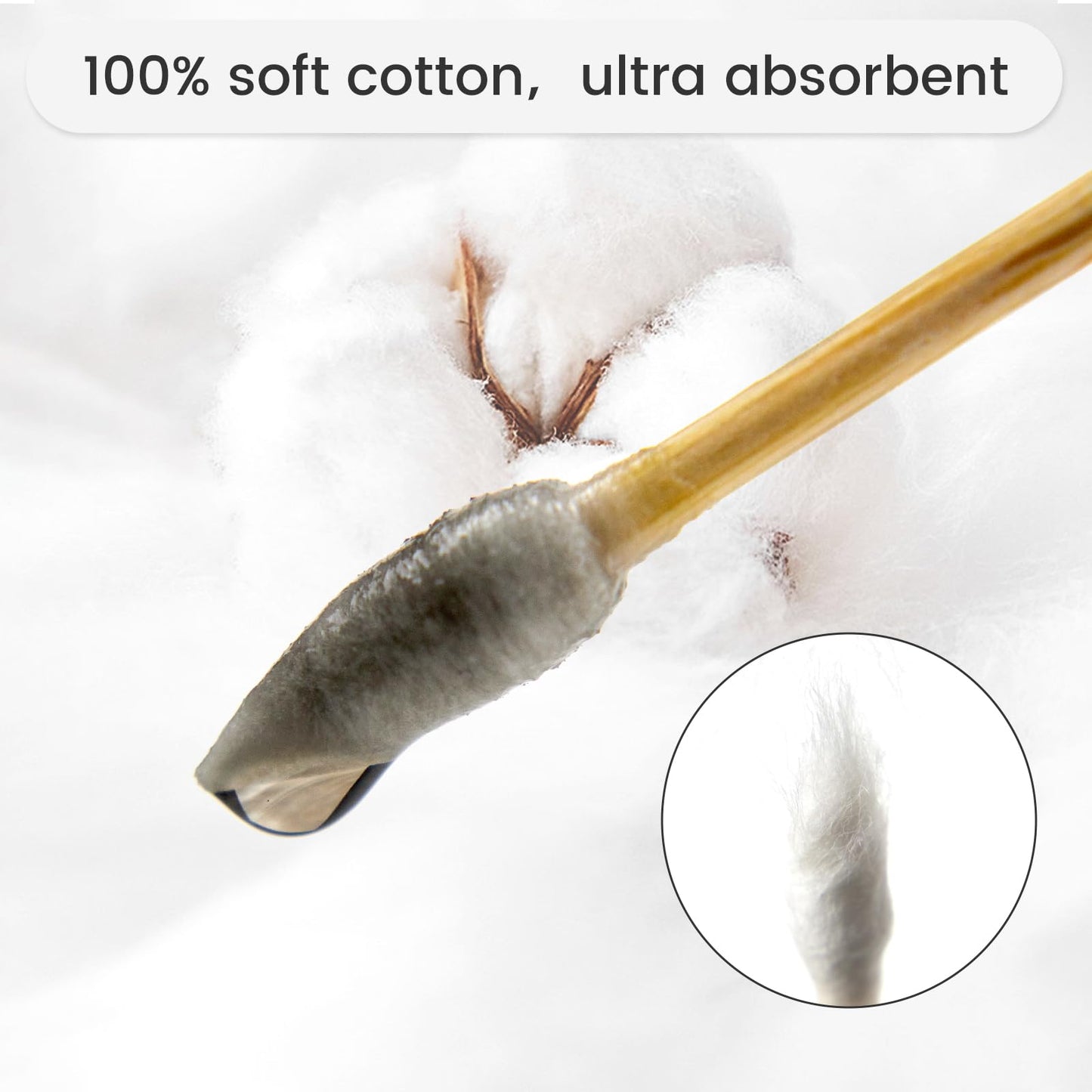 1000 PCS 6-Inch Precision Gun Cleaning Swabs PINGMIC