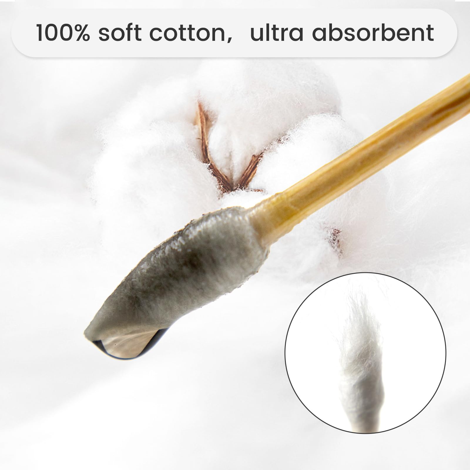 1000 PCS 6-Inch Precision Gun Cleaning Swabs PINGMIC