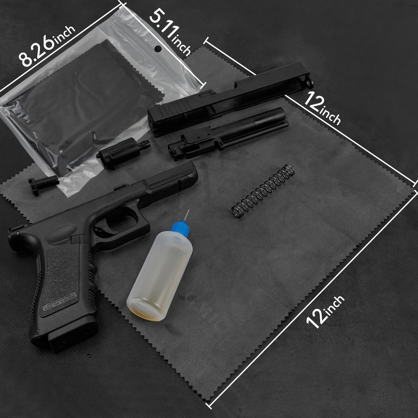 12"x12" Microsuede Gun Cleaning Cloth 3 Pack