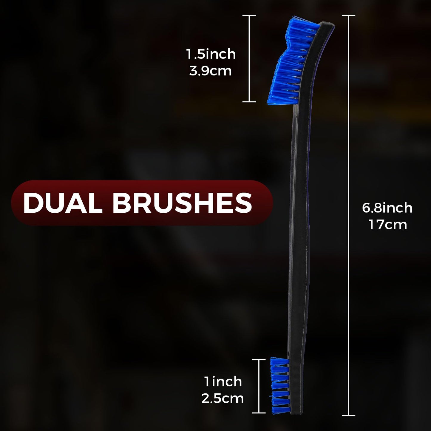 Double-Ended Gun Cleaning Nylon Bristle Brushes Set