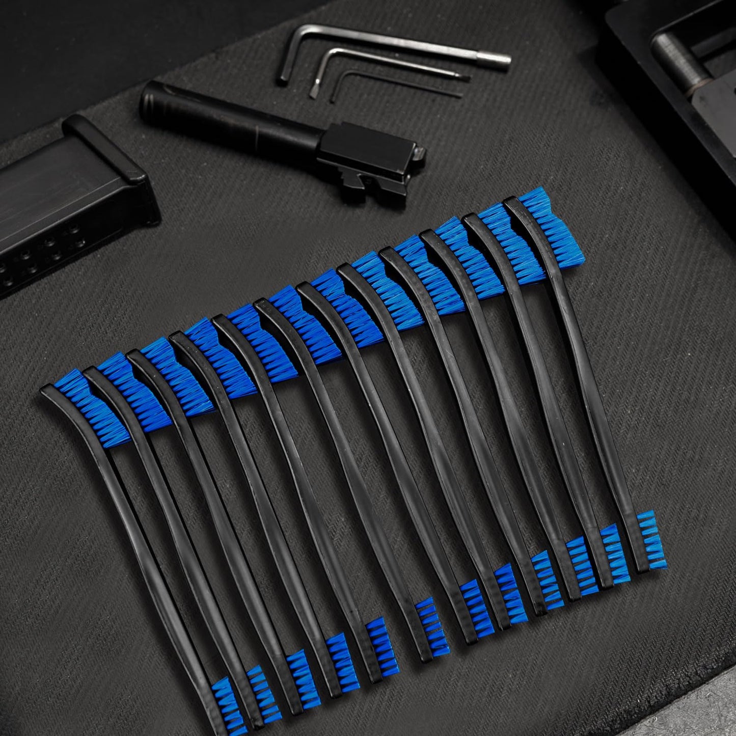 Double-Ended Gun Cleaning Nylon Bristle Brushes Set