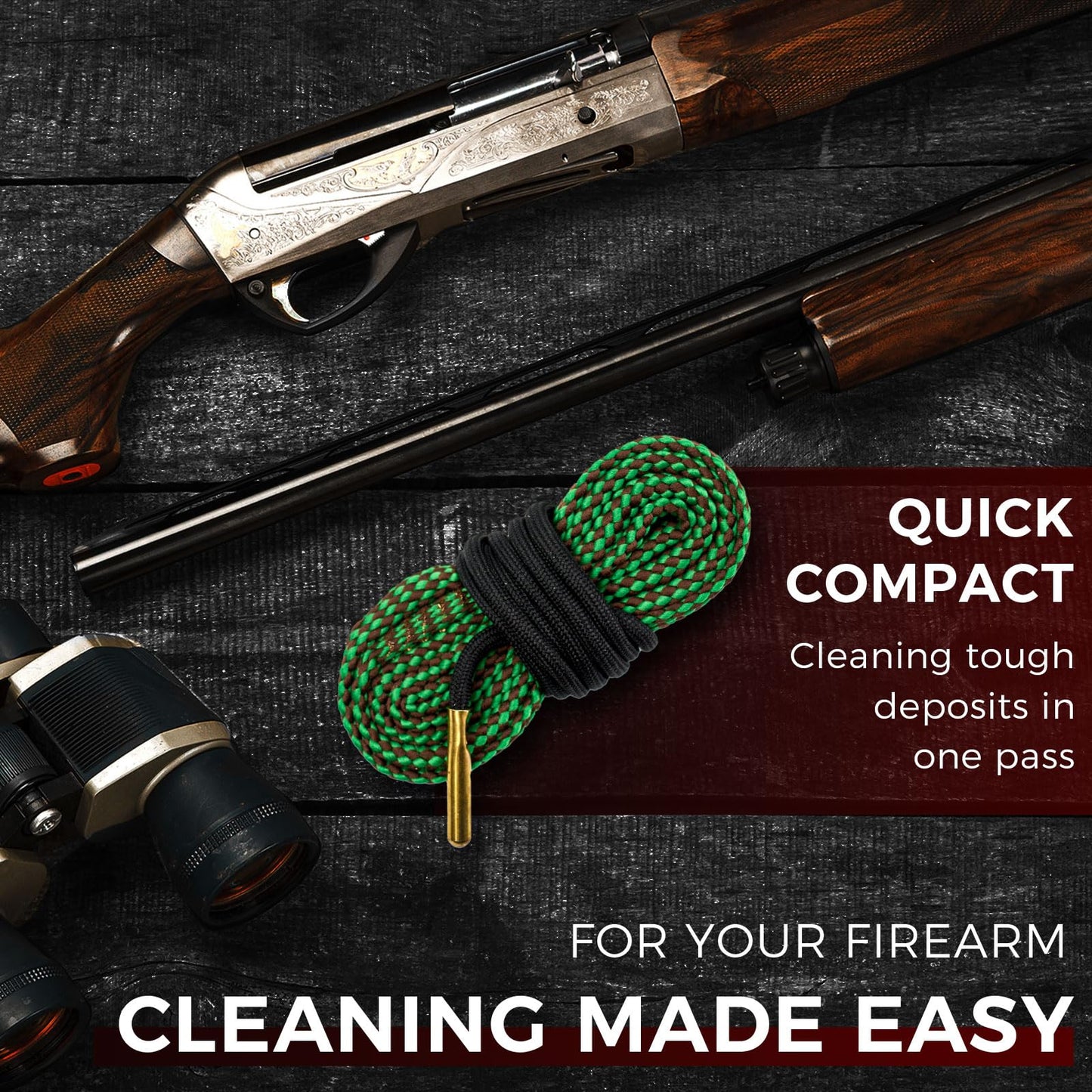 Reusable Gun Bore Rope for 22Cal/5.56mm/.223Cal/22LRCAL