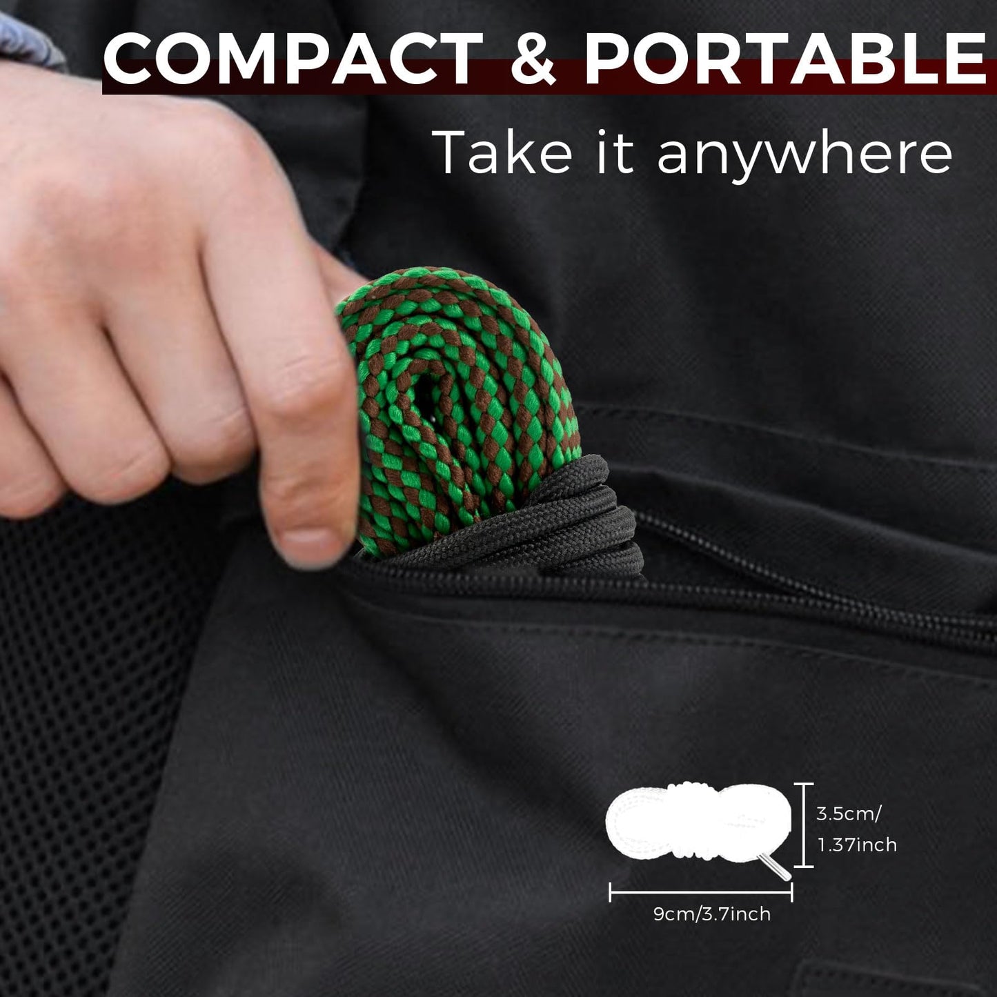 Reusable Gun Bore Rope for 22Cal/5.56mm/.223Cal/22LRCAL